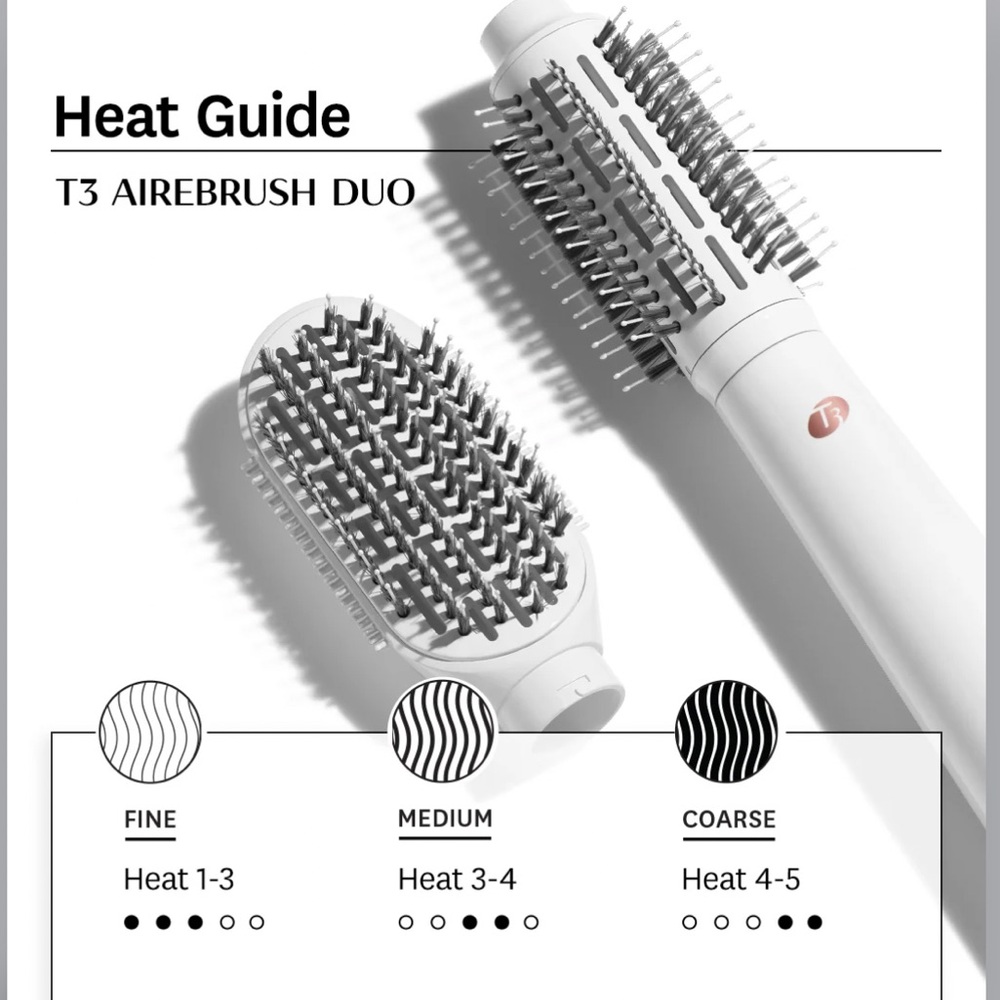 T3 AireBrush Interchangeable Hot Air Blow Dry Brush Duo - Picture 5 of 12